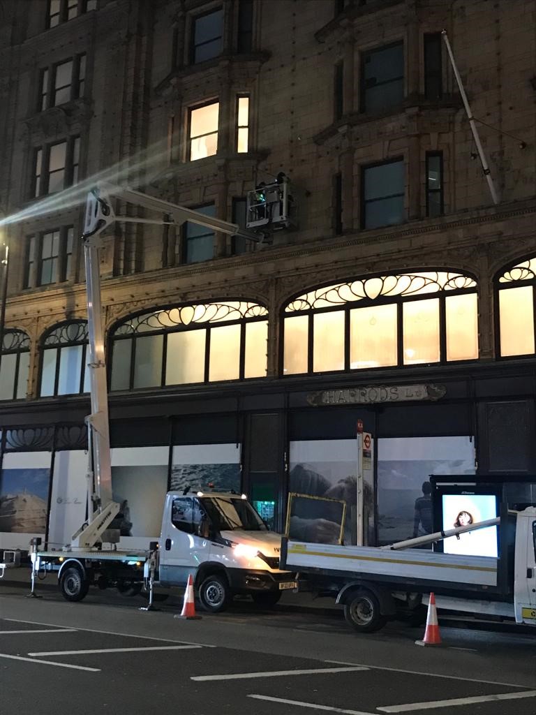 The Orion Access team in action at Harrods