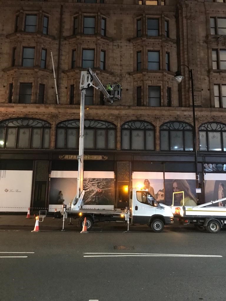 The Orion Access team in action at Harrods
